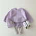 Spring and autumn candy-colored vests pants set